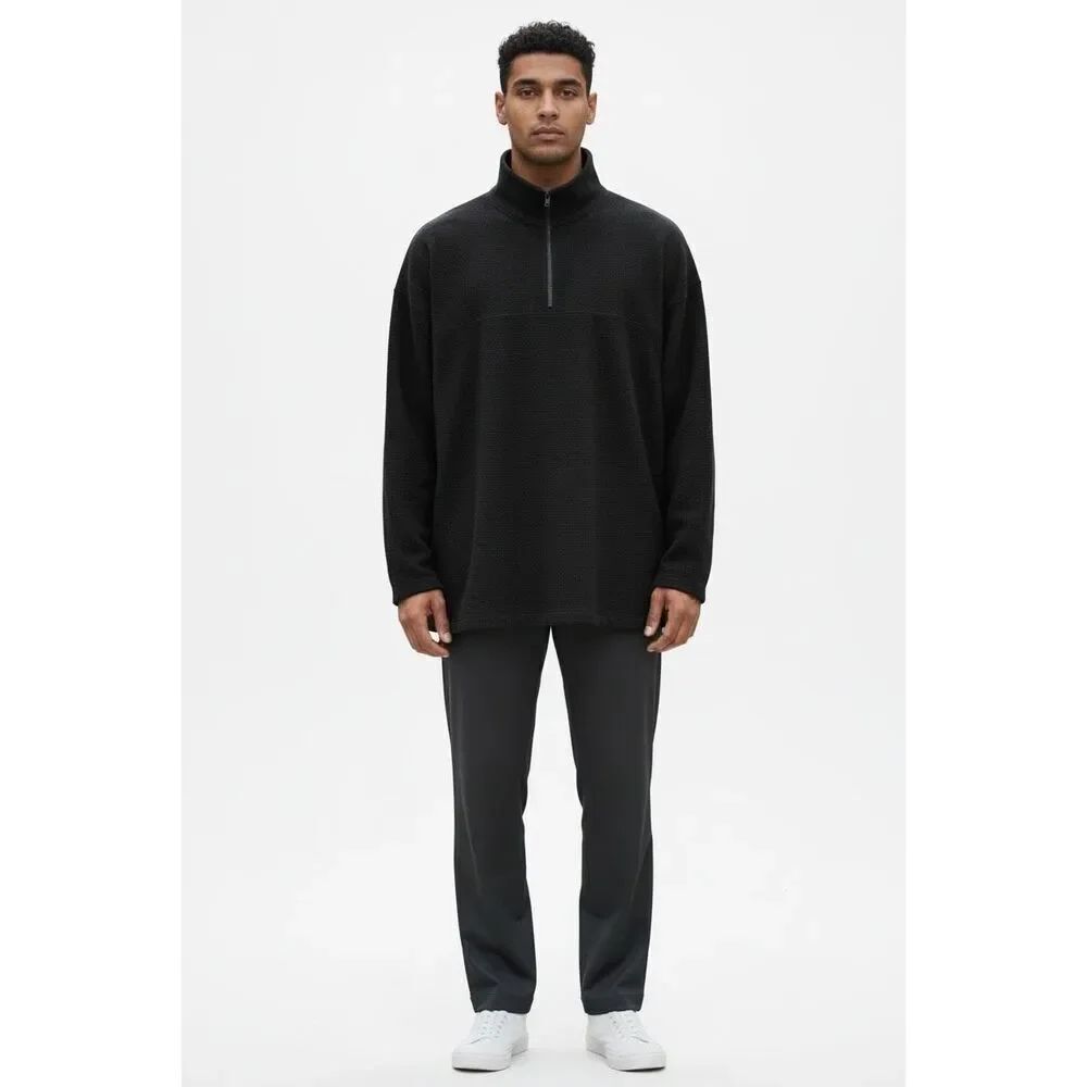 Men’s Lands’ End Fleece Pullover-XXL